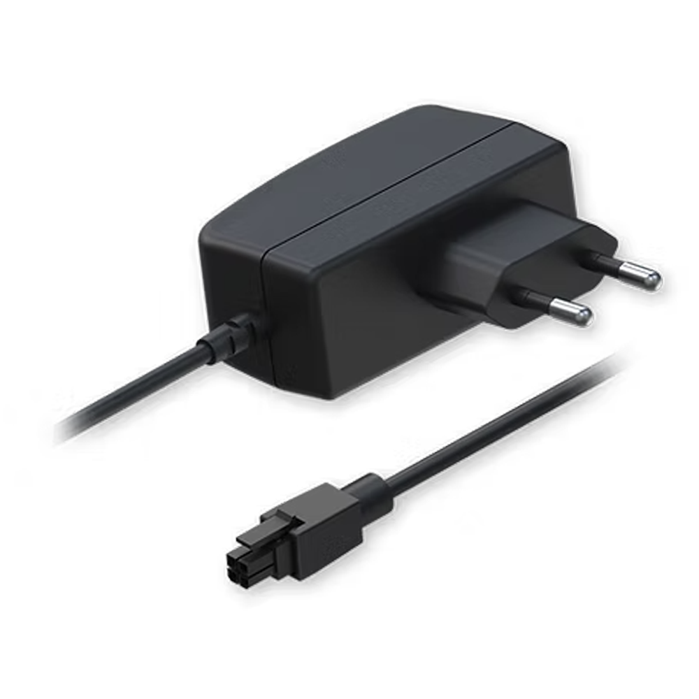 TELTONIKA TK-PR3PUEU3 - Fuente de alimentación Teltonika - Voltaje de salida estabilizado de 9 VDC - Corriente nominal de salida eficiente de 1.0 A - Conector de salida industrial especial de 4 pines - Protección integrada contra cortocircuitos - Diseño c