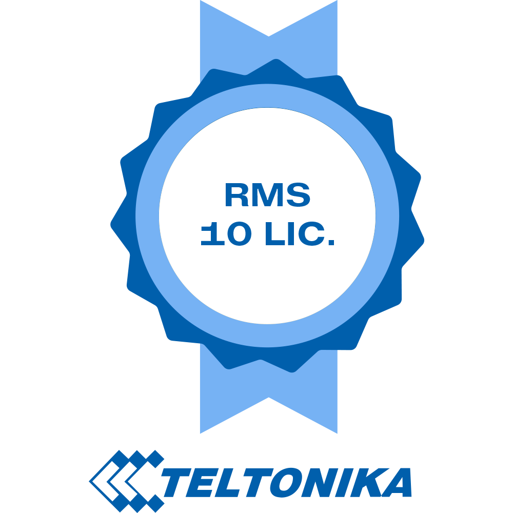 TELTONIKA TK-RMS-10LIC - Licencias Plataforma Teltonika RMS - Pack de 10 Licencias (Créditos) - Monitorización remota Router Teltonika - Configuración remota Router Teltonika - Gestión Telnet / SFTP / SSH / HTTP / HTTPS - 1 Licencia permite gestión de 1 r - imagen 1