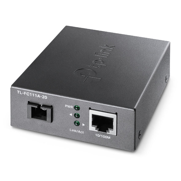 Imagen de TP-Link Convertidor de Medios FC111A-20 10/100 Mbps WDM Bi-Direccional Hasta 20 km