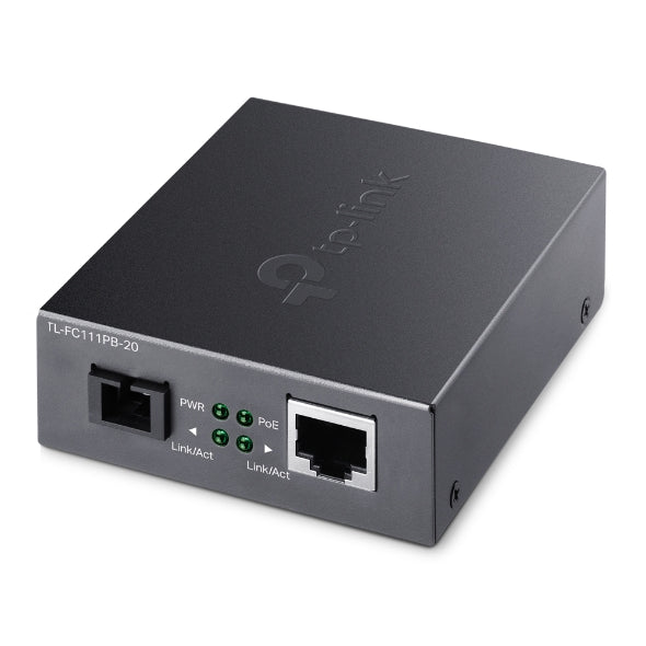 Imagen de TP-Link Conversor de Medios FC111PB-20 WDM Bi-Direccional 10/100 Mbps PoE