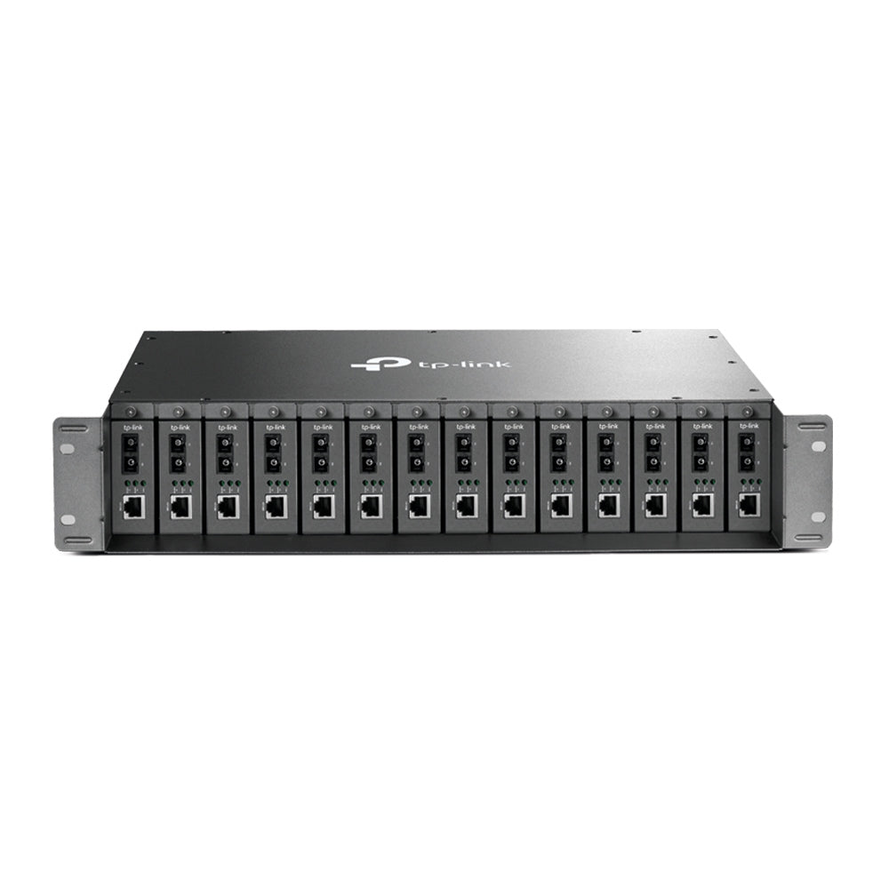 Imagen de TP-Link Chasis Rack 14 Ranuras MC1400 Fuente de Alimentación Redundante Montaje en Rack