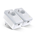 Imagen de TP-Link Adaptador Powerline TL-PA4010P KIT 500Mbps Enchufe Incorporado Plug and Play