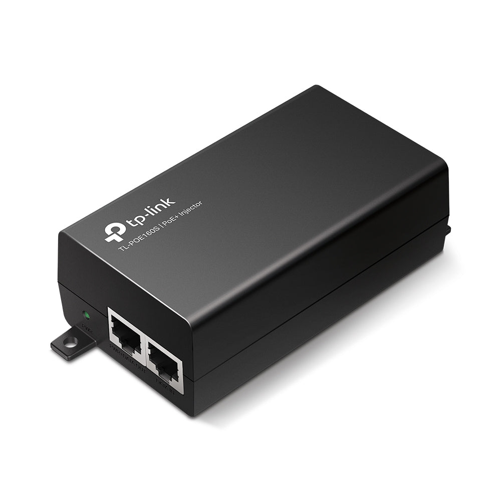 Imagen de TP-Link Inyector PoE+ PoE160S 1 Puerto PoE Gigabit 30W Compatible IEEE 802.3at/af