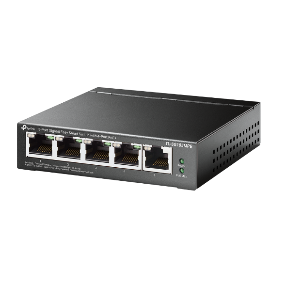 Imagen de TP-Link Switch PoE TL-SG105MPE 5 Puertos Gigabit 120W PoE+ Gestión Inteligente