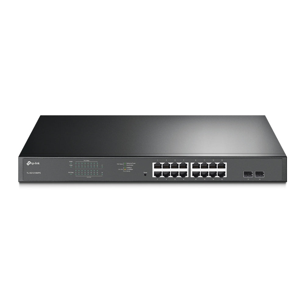 Imagen de TP-Link Switch PoE TL-SG1218MPE 16 Puertos Gigabit 192W Potencia PoE Montaje Rack