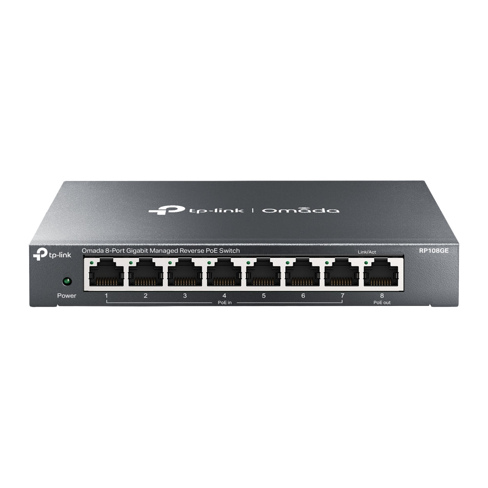 Imagen de TP-Link Switch Gestionable RP108GE 8 Puertos Gigabit PoE Pasivo VLAN QoS