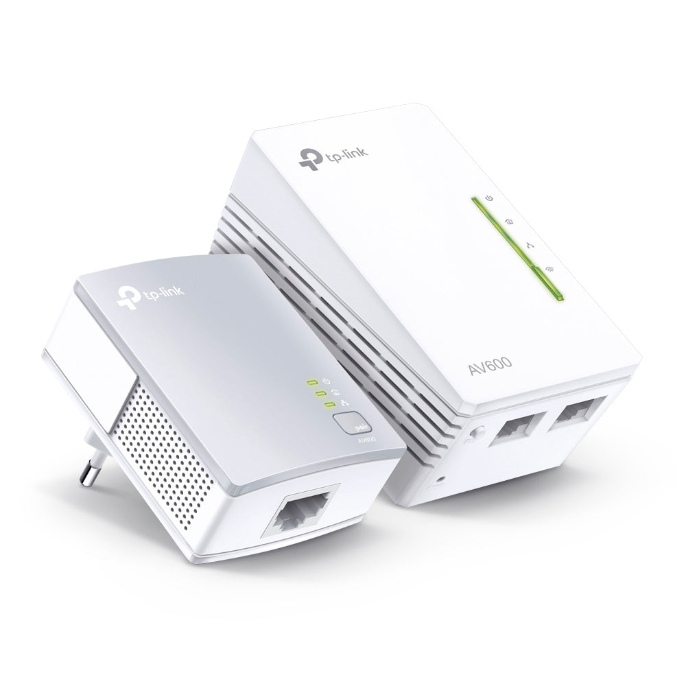 Imagen de TP-Link Kit Extensor Powerline WiFi TL-WPA4220 KIT 300 Mbps Clonado WiFi Plug and Play