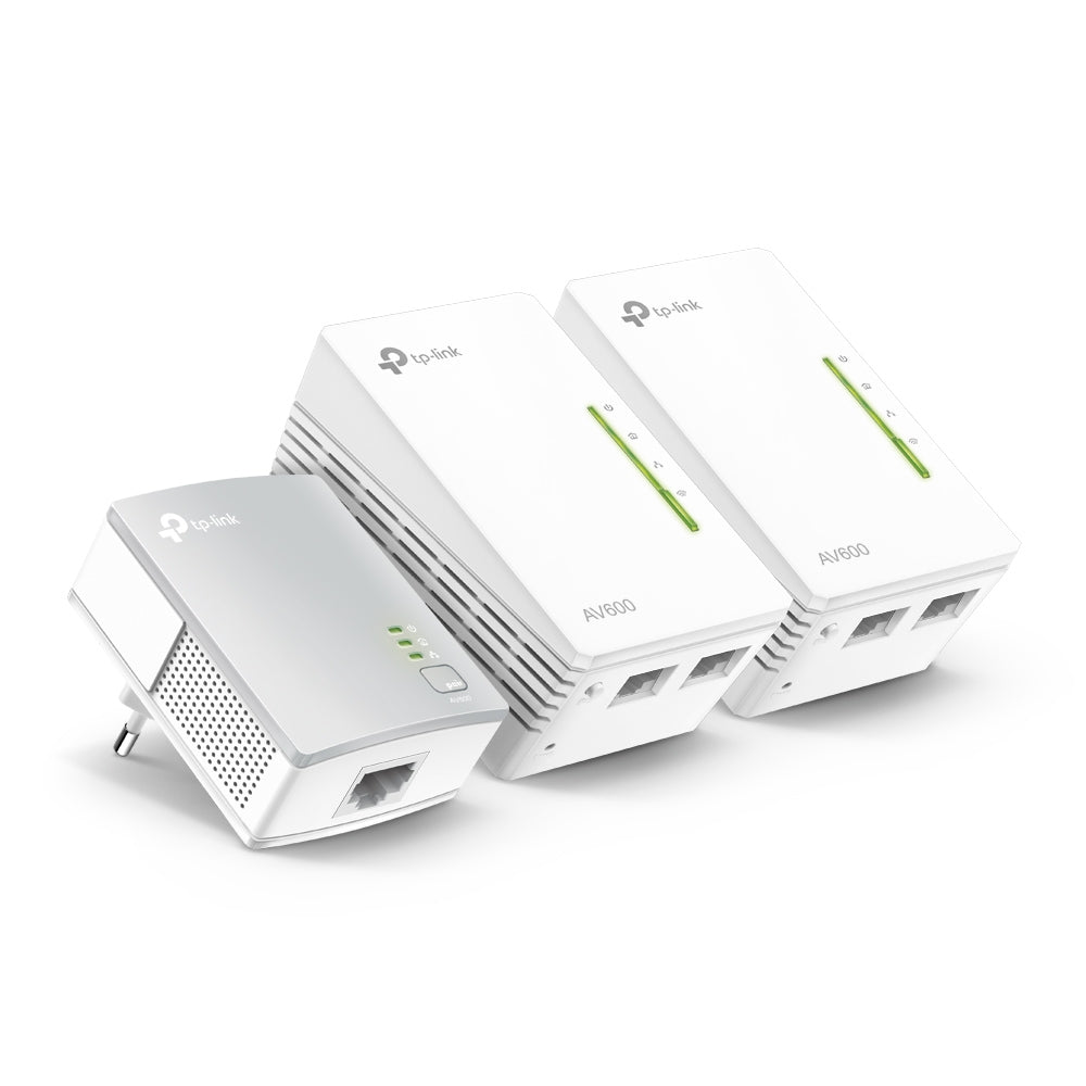 Imagen de TP-Link Kit Extensor Powerline WiFi TL-WPA4220 TKIT 300 Mbps Plug and Play Clonado WiFi