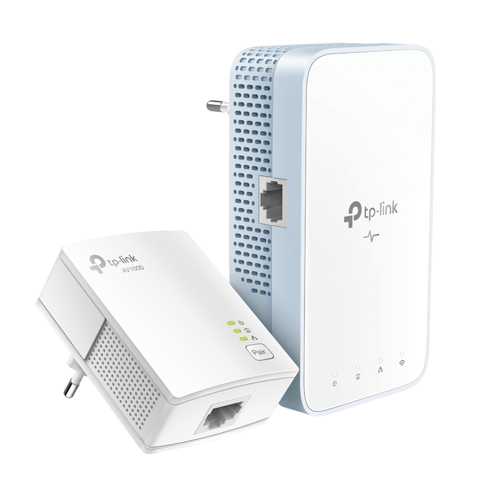 Imagen de TP-Link Kit Powerline Wi-Fi TL-WPA7517 KIT 1000 Mbps Plug and Play AC433 Mbps