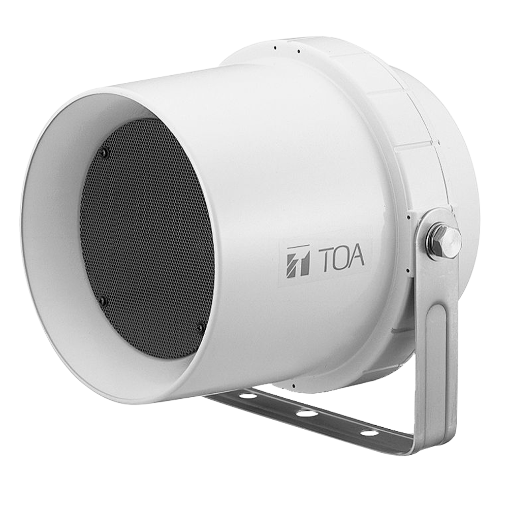 TOA-CS-64 - Proyector bocina TOA para 100V - Altavoz de rango completo 5"" tratado - Potencia 6 / 3 / 1 W - Sensibilidad 96 dB - Rango 130~13000 Hz - Soporte inoxidable / Apto para exterior