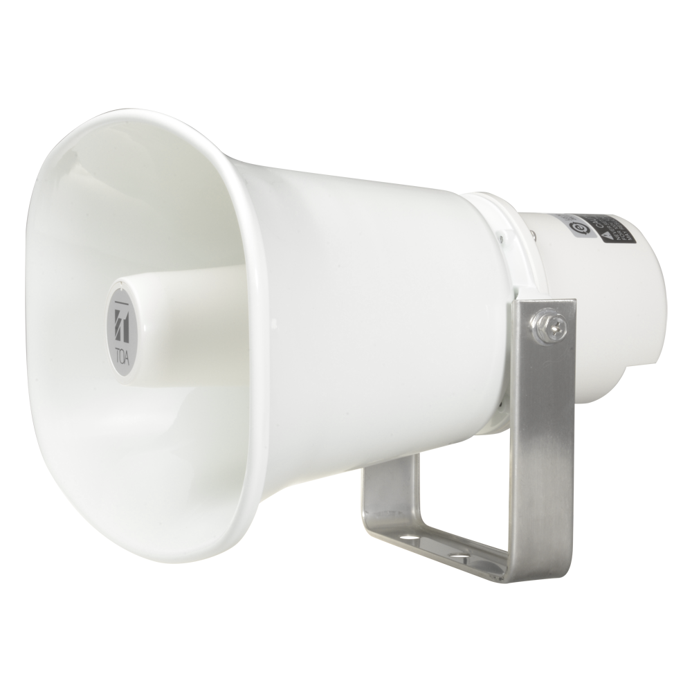TOA-SC-630M - Bocina a compresión TOA para 100V - Motor a compresión integrado - Potencia 30 / 15 / 10 / 5 W - Sensibilidad 113 dB - Rango 250~10000 Hz - Soporte inoxidable / Apto para exterior - imagen 1