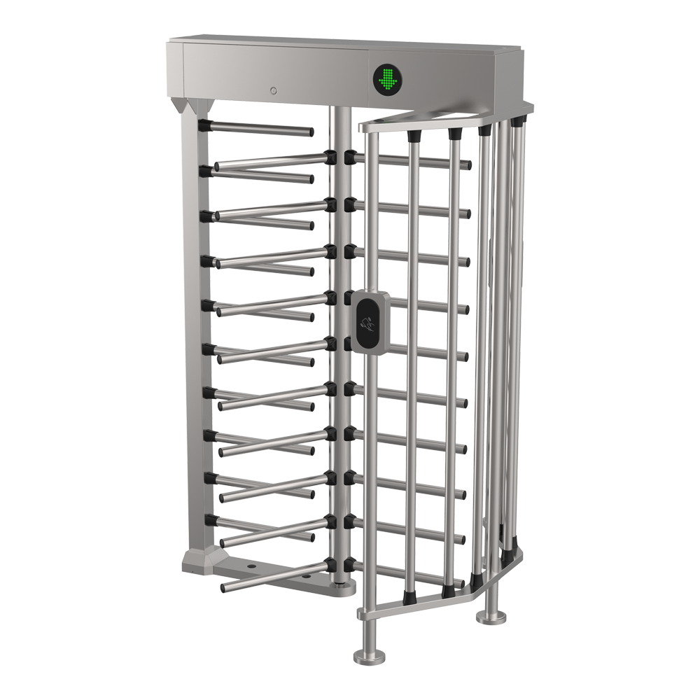 MARCA BLANCA TS-FULLHEIGHT965 - Torno de acceso bidireccional - 10 brazos rotativos desmontables - Tiempos, alarmas y modos de apertura - Dimensiones de paso 600 mm | Fuerza regulable - Acero inoxidable SUS304 de 1.2 mm - Certificado para exterior IP54 - imagen 1