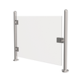 MARCA BLANCA TS-GLASSDOOR-120 - Cerramiento con puerta manual - Cerradura de llave (puerta manual) - Compatible con tornos - Puerta acrílica incluida - Fabricado en acero inoxidable SUS304 - Dimensiones totales: 1000 (Al) x 1200 (An) mm