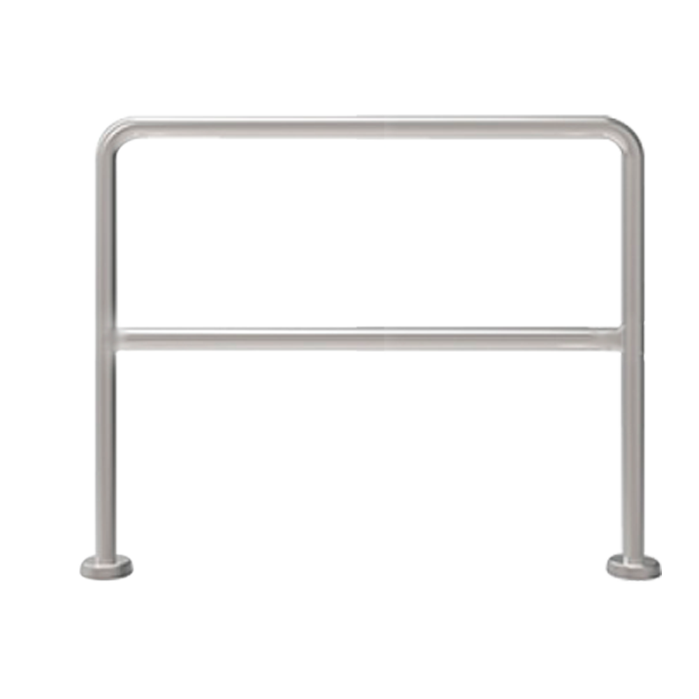 MARCA BLANCA TS-HANDRAIL-120 - Cerramiento de acero inoxidable - Compatible con tornos - Restricción del paso - Dimensiones: 980 (Al) x 1200 (An) mm - Montaje fijo al suelo - imagen 1