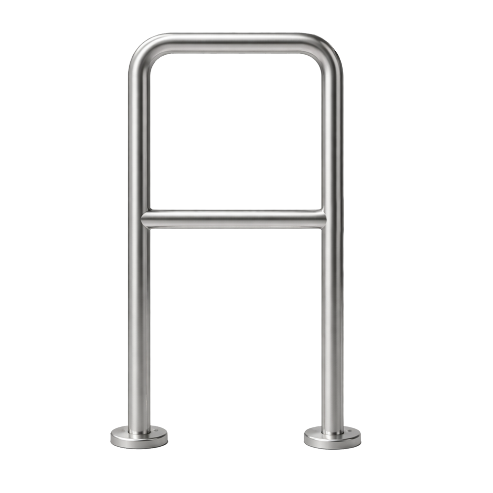 MARCA BLANCA TS-HANDRAIL-50 - Cerramiento de acero inoxidable - Compatible con tornos - Restricción del paso - Dimensiones: 980 (Al) x 500 (An) mm - Montaje fijo al suelo - imagen 1