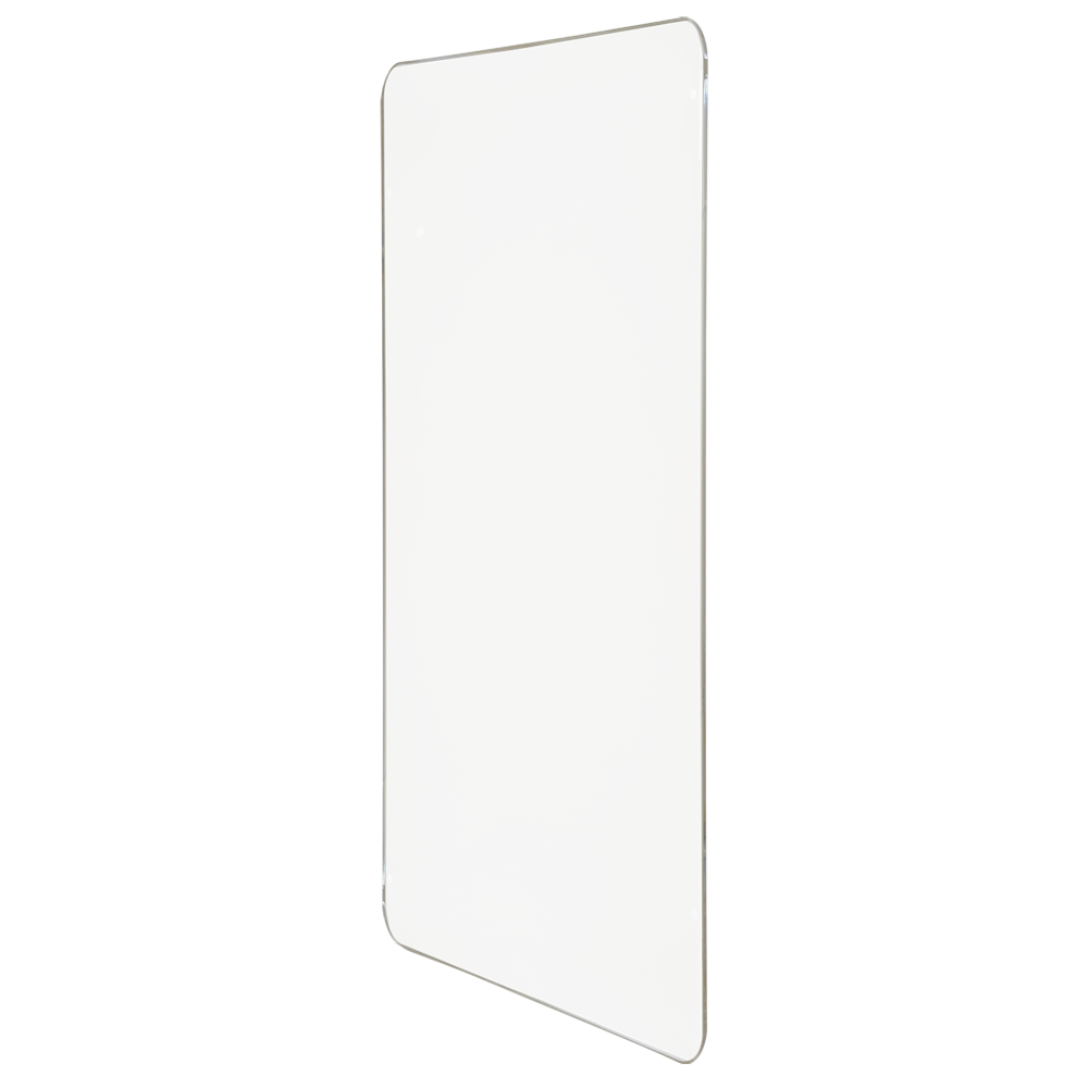 MARCA BLANCA TS-HANDRAIL-GLASS75-HIGH - Cristal para cerramiento altura completa - Para postes de cerramiento - Compatible con tornos - Dimensiones 520 (An) x 1400 (Al) x 10 (Fo) mm - Fabricado en material acrílico