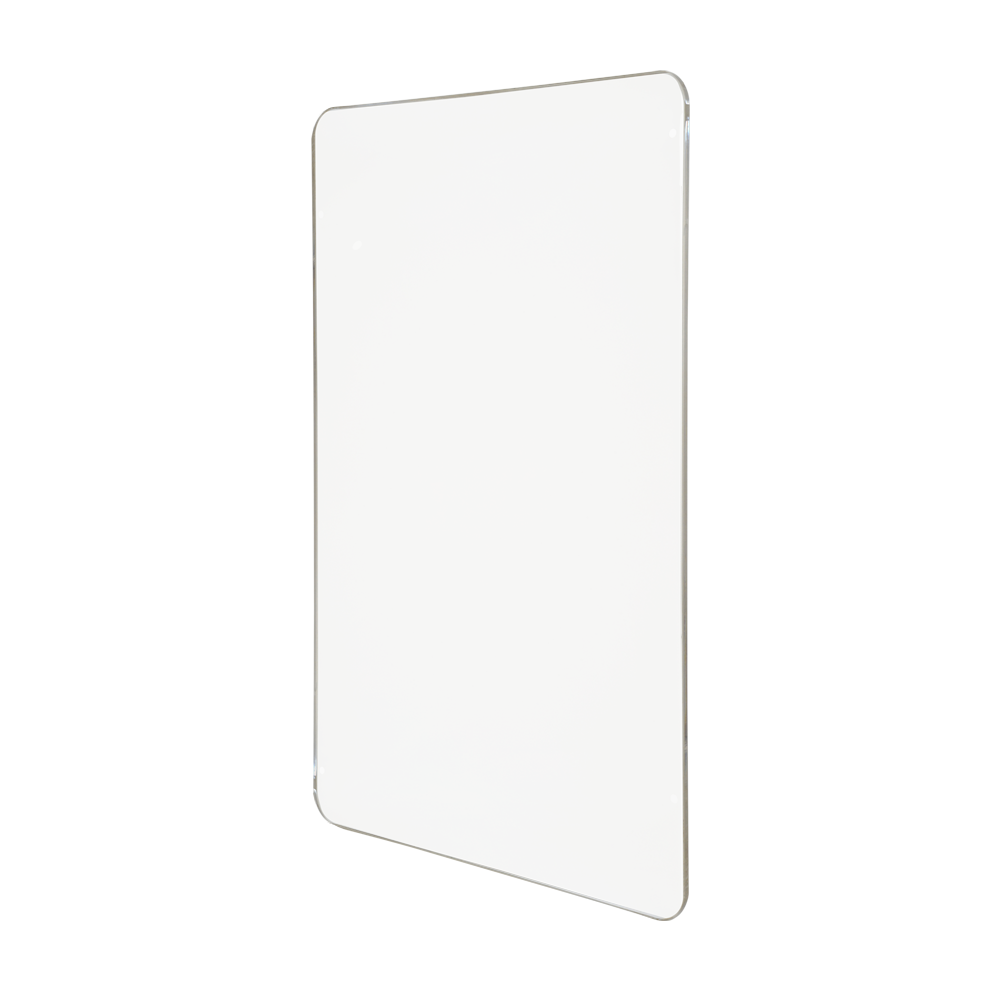 MARCA BLANCA TS-HANDRAIL-GLASS75 - Cristal para cerramiento - Para postes de cerramiento - Compatible con tornos - Dimensiones 520 (An) x 860 (Al) x 10 (Fo) mm - Fabricado en material acrílico