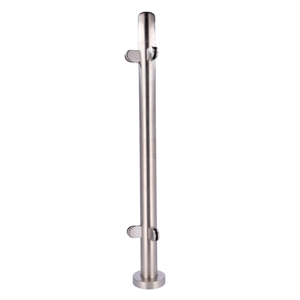 MARCA BLANCA TS-HANDRAIL-MIDDLE90 - Poste para cerramiento - Posición intermedia | Anclaje a 90º - Para cristales de cerramiento - Compatible con tornos - Dimensiones: 63 (An) x 1000 (Al) x 63 (Fo) mm - Fabricado en acero inoxidable - imagen 1