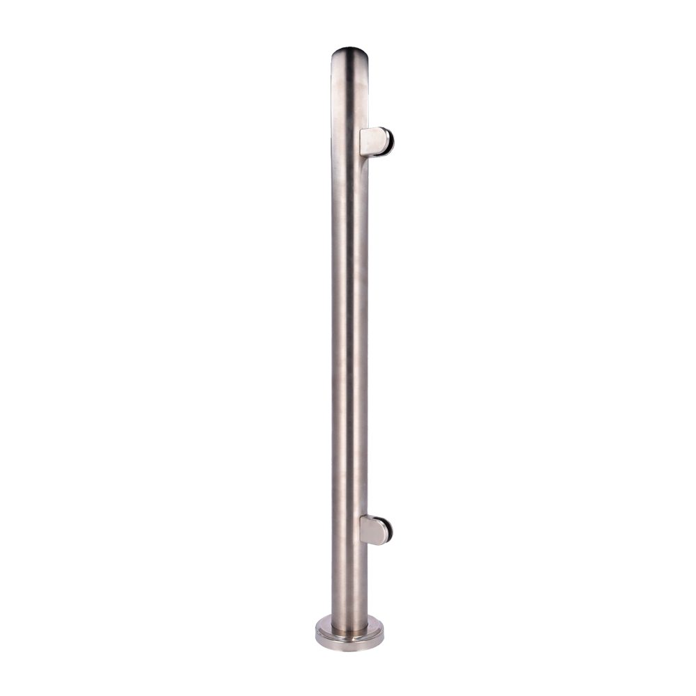 MARCA BLANCA TS-HANDRAIL-SINGLE - Poste para cerramiento - Posición lateral - Para cristales de cerramiento - Compatible con tornos - Dimensiones 63 (An) x 1000 (Al) x 63 (Fo) mm - Fabricado en acero inoxidable - imagen 1