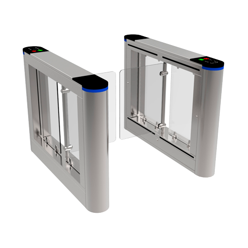 MARCA BLANCA TS-SG801-600 - Torno de acceso bidireccional - Portillo con barrera acrílica plegable - Tiempos, alarmas y modos de apertura - Ancho de paso 600 mm | 3.000.000 ciclos - Fabricado en acero inoxidable SUS304 - Compatible con sistemas de tercero - imagen 1
