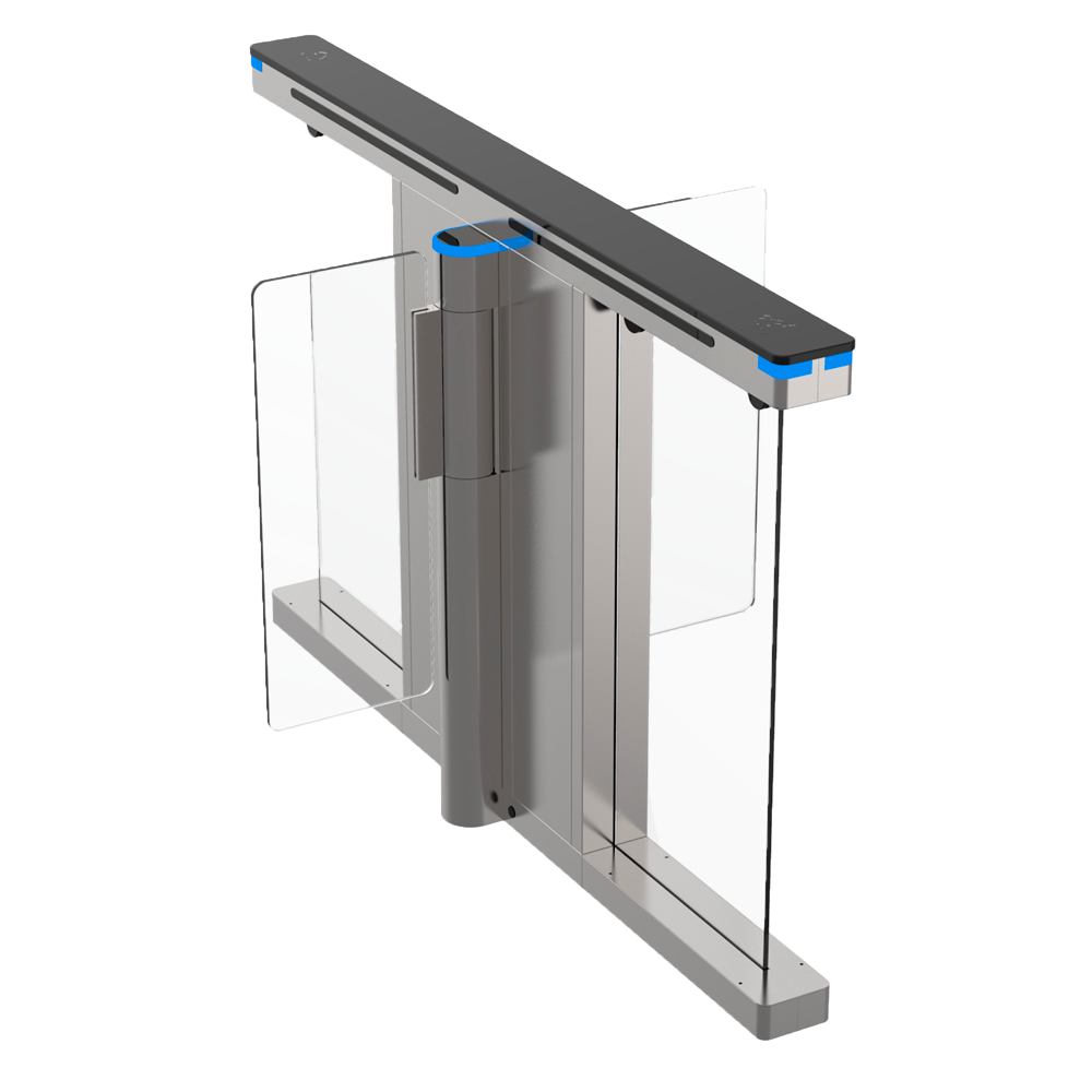 MARCA BLANCA TS-SG804-M-800 - Torno de acceso bidireccional doble - Portillo con barrera acrílica plegable - Tiempos, alarmas y modos de apertura - Ancho de paso 800 mm | 5.000.000 ciclos - Fabricado en acero inoxidable SUS304 - Añade pasillos de acceso a