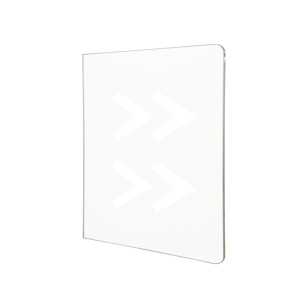 MARCA BLANCA TS-SG808-D1200 - Puerta para torno - Compatible con TS-SG808 - 564 (An) x 680 (Al) x 10 (Fo) mm - Orificios de instalación - Material acrílico - Incluye una única puerta - imagen 1