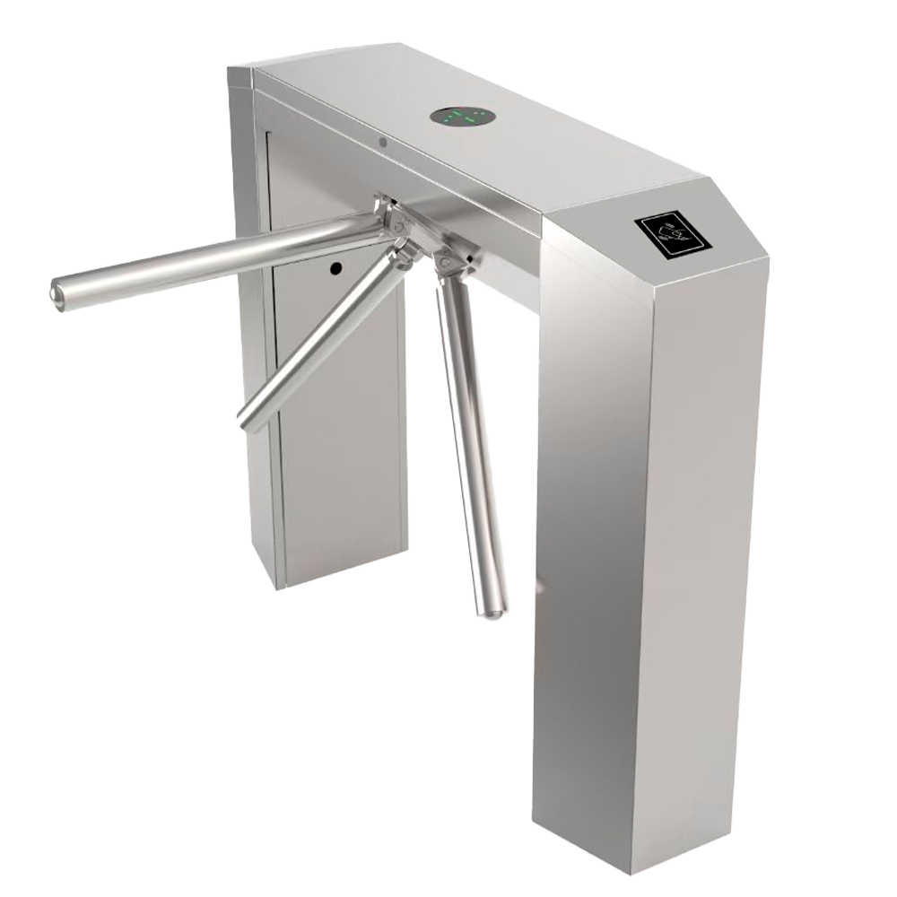 MARCA BLANCA TS-TR602-OUTDOOR-316 - Torno de acceso bidireccional - 3 brazos rotativos | Doble apoyo - Tiempos, alarmas y modos de apertura - Dimensiones de paso 550 mm - Acero anticorrosivo SUS316 de 1.5 mm - Certificado para exterior IP56 - imagen 1