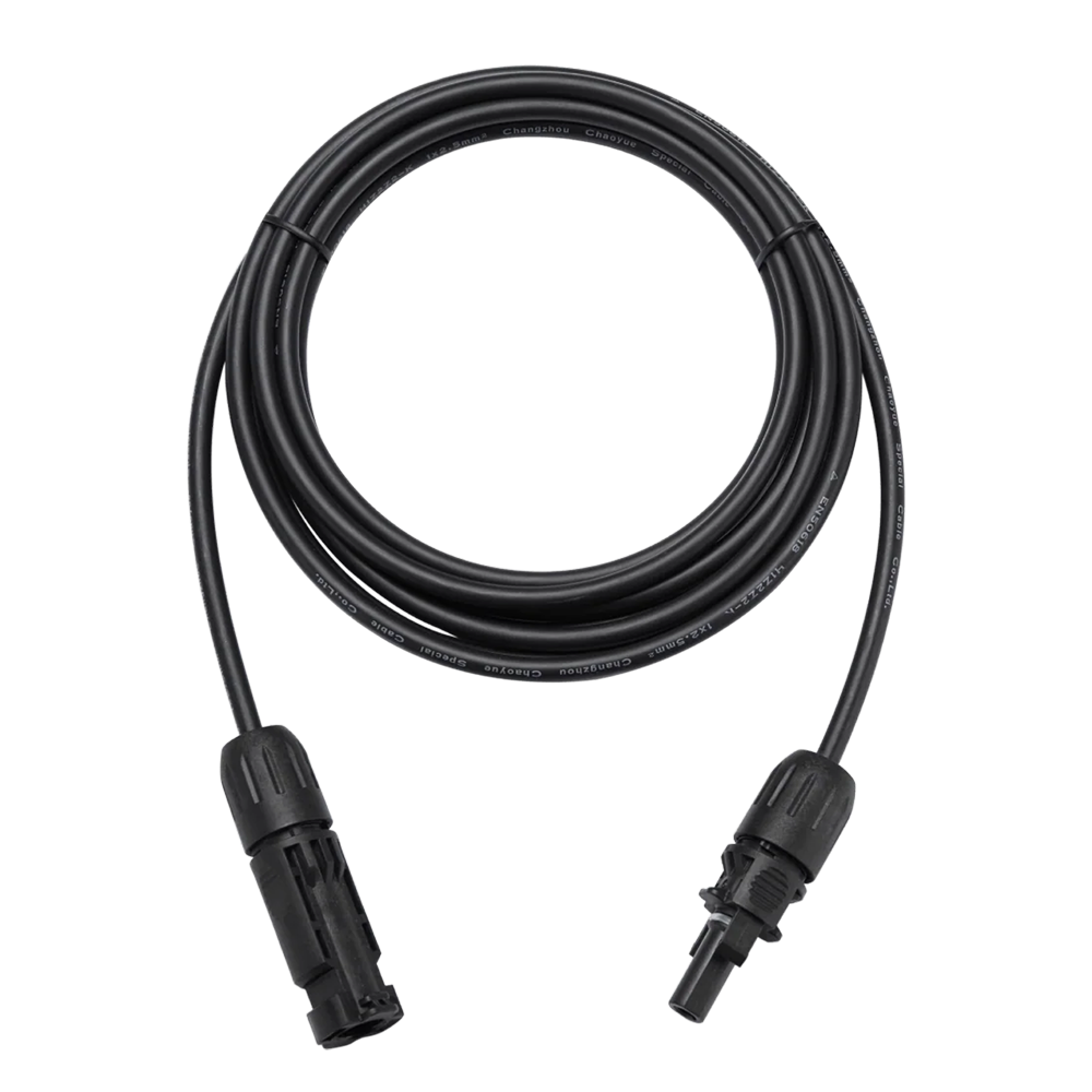 TSUN TSOL-ESK-EXTENSIONCABLE-DC - TSUN - Cabla de extensión DC con Conector MC4 - Compatible con TSOL-ESK400-SOLARPANEL - Para conexión de varios paneles en serie - 2 metros de longitud - Necesario 2 cables