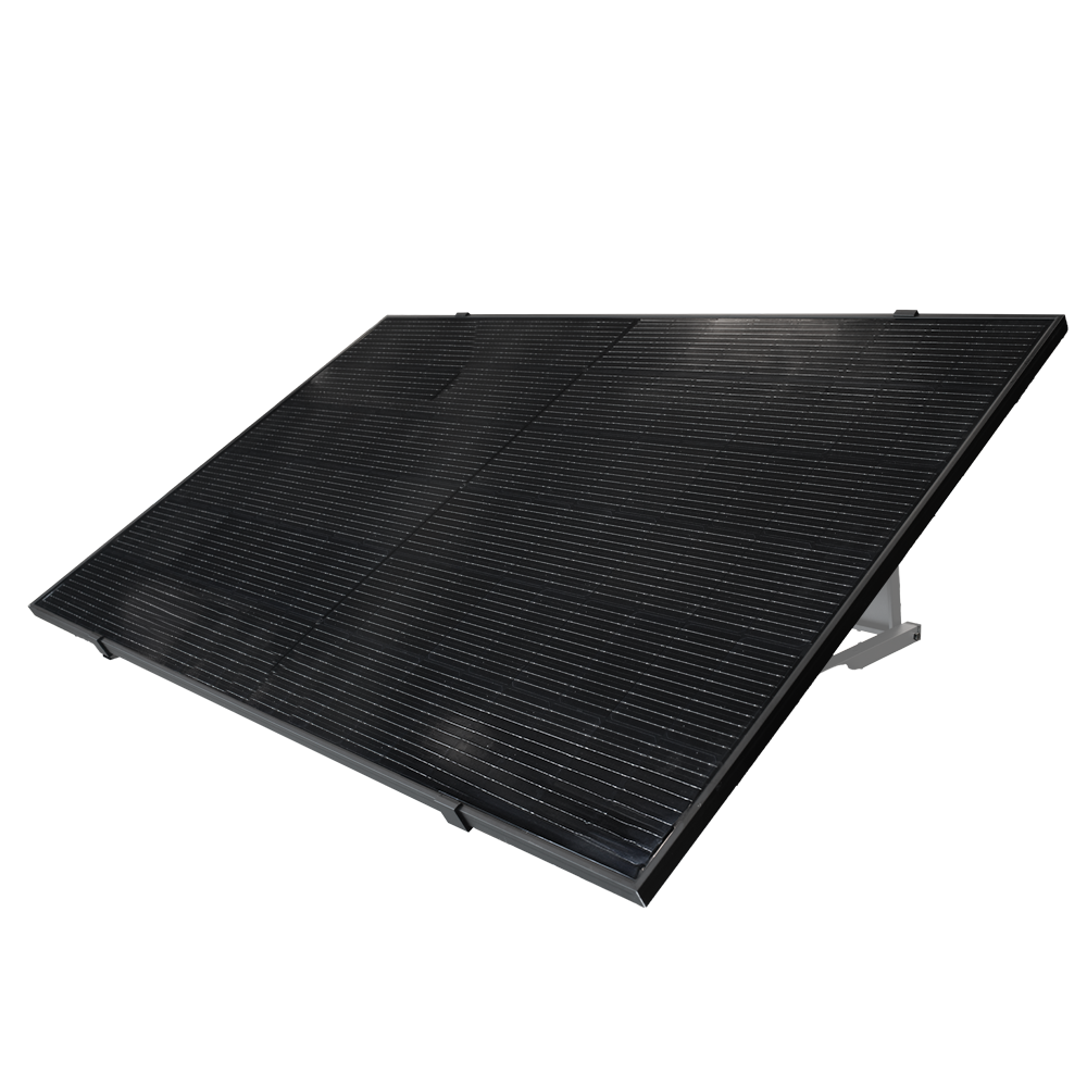 TSUN TSOL-ESK400-PS - TSUN Kit Solar Pop Up - Panel Full Black 400W - Microinversor M400 400W - Soporte para instalación en suelo - Conexión WiFi vía Smart Plug - Permite conectar hasta 11 kits juntos - imagen 1