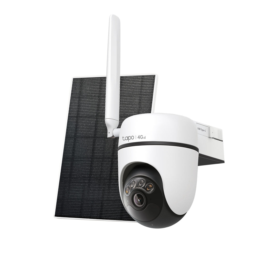 TP-Link Tapo C615G KIT Kit de cámara de vigilancia 4G LTE con inclinación y giro alimentada por energía solar