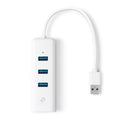 Imagen de TP-Link Adaptador USB Hub UE330 3 Puertos USB 3.0 Ethernet Gigabit