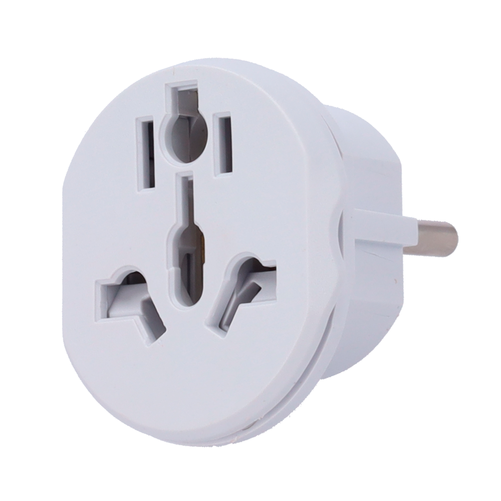 MARCA BLANCA UKPLUG-ADAPTER - Adaptador - Enchufe Tipo G (UK) a Enchufe Tipo F (EU) - Voltaje 250V AC - Corriente Máxima de Salida 10-16 A - Color blanco - imagen 1