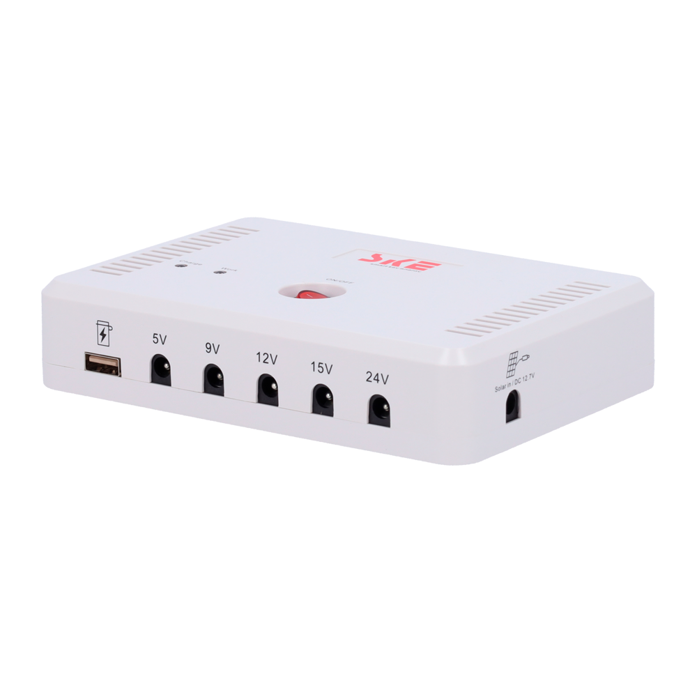 MARCA BLANCA UPS-DC5V-24V-12AH - Batería recargable - Entrada 12.7 VDC - Salidas 5/9/12/19/24 V - Composición de la batería Li-Ion - Conector cámara - imagen 1