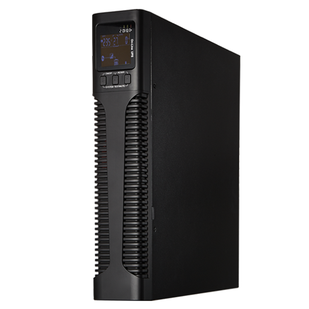 KSTAR UPS1000VA-ON-2-RACK - SAI online para instalar en rack o torre - Potencia 1000VA/900W - 2 salidas SAI/UPS protegidas - Tiempo de recarga 4h 90% - Hot swappable - 2 baterías de plomo-ácido selladas