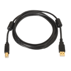 MARCA BLANCA USB1-3-P - Cable USB 2.0 - Para Impresora - Conectores tipo A/M-B/M - Longitud 3 m - Alta calidad - Color negro - imagen 1