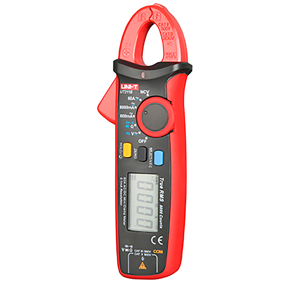 UNI-T UT211B - Mini pinza amperimétrica - Medición en DC y AC hasta 600V y 60A - Mide resistencia y capacitancia - Auto Rango | Test de diodos - True RMS | Buzzer de continuidad | NVC - Apertura de pinza de 17mm - imagen 1