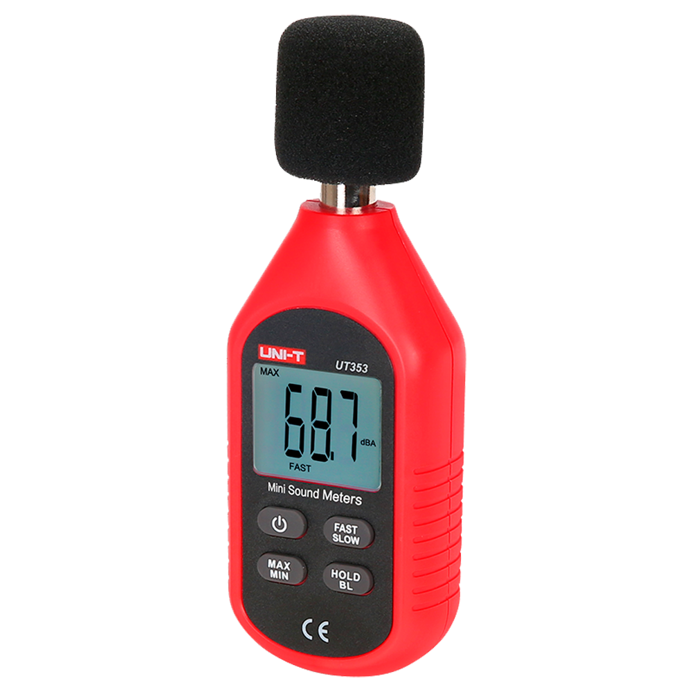UNI-T UT353 - Medidor de nivel de sonido - Capta ruido hasta 130 dB con rápida respuesta - Display LCD retroiluminado - Diseño ergonómico, ligero con interfaz intuitiva - Apagado automático - imagen 1