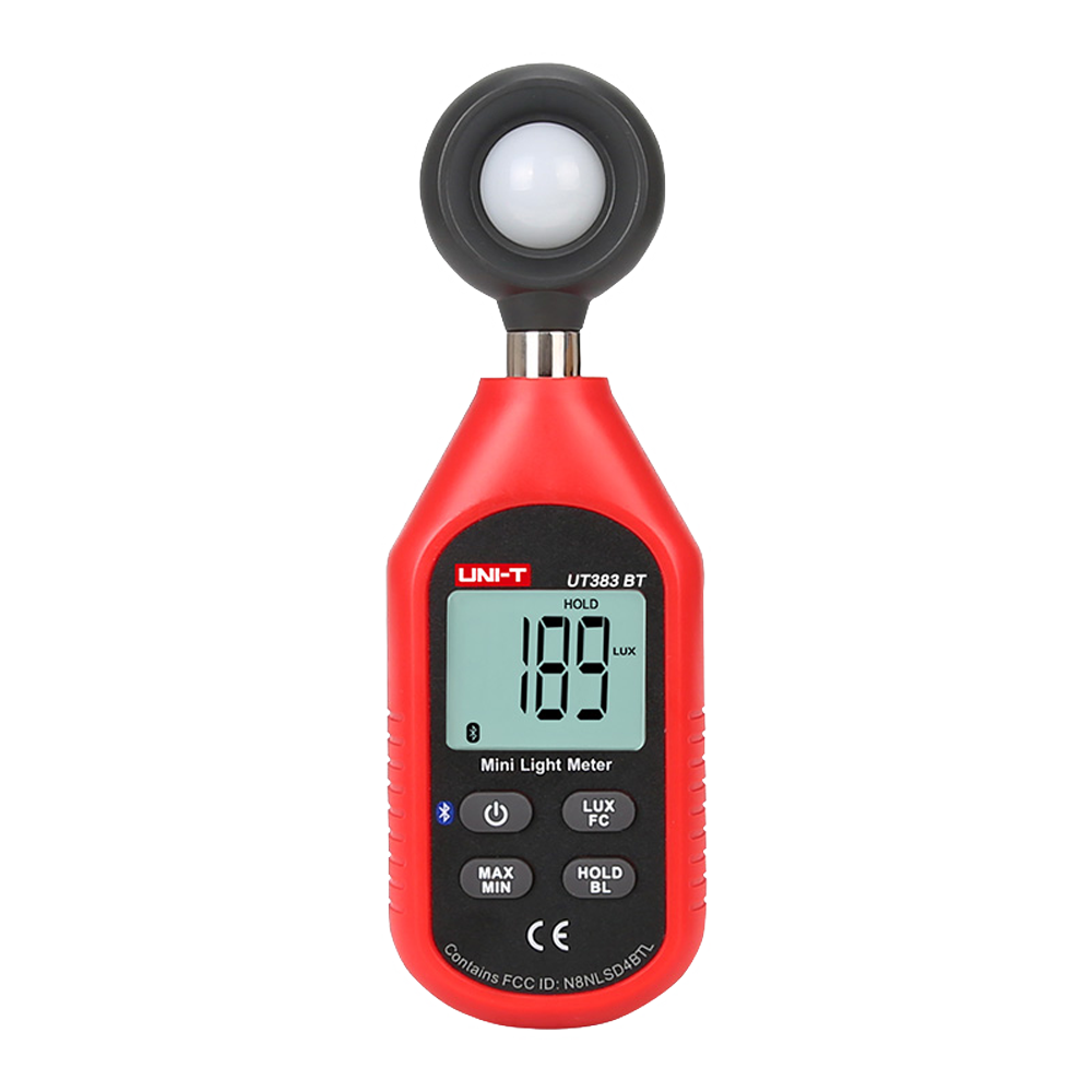 UNI-T UT383-BT - Medidor de iluminancia de mano Bluetooth - Display retroiluminado - Alta frecuencia de muestreo - Valores característicos: MAX/MIN - Apagado automático - Conexión a APP a través de Bluetooth - imagen 1