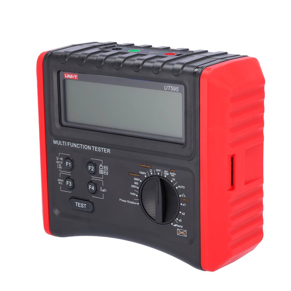 UNI-T UT595 - Medidor de instalaciones multifunción - Display LCD de 9999 cuentas - Medición resistencia aislamiento y continuidad - Medición de impedancia de línea y bucle - Test RCD | Prueba RCD de rampa - Test de secuencia de fase - imagen 1