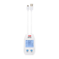 UNI-T UT658DUAL - Medidor dual de corriente y tensión UNI-T - Sencilla conexión USB Tipo A y tipo C - Permite conocer la tensión y la corriente del dispositivo alimentado - Tensión de entrada 4~24V DC - Corriente máxima 5A - Pantalla de visualización LCD
