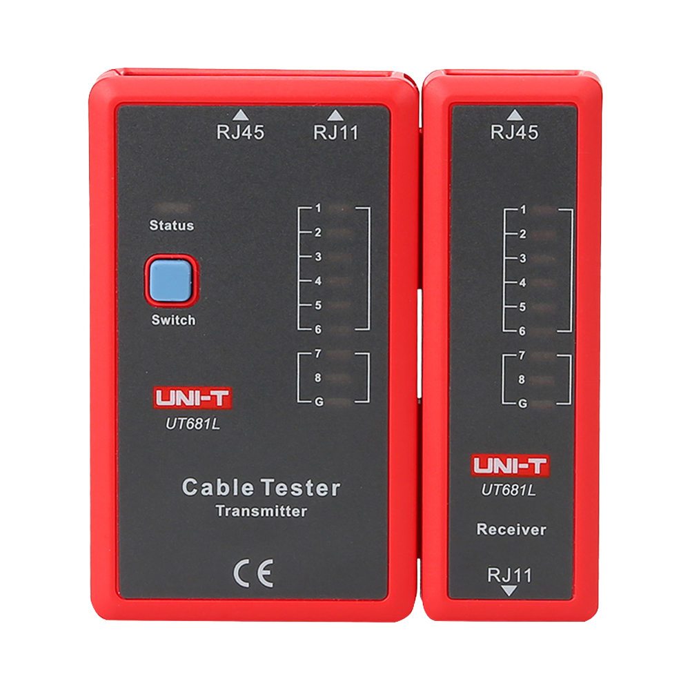 UNI-T UT681L - Tester de cables - Comprobación de estado cables RJ45/RJ11 - Testeo modo rápido y modo lento - Apagado automático - imagen 1