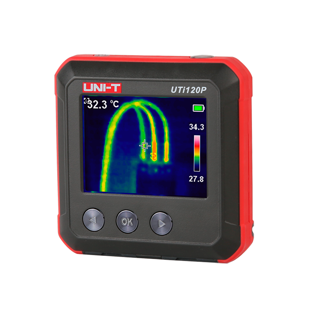 UNI-T UTi120P - Cámara termica de bolsillo - Medición de temperatura en tiempo real - Rango de medición -20º ~ 400ºC - Resolución térmica 120x90 | Precisión ±2ºC - Sensibilidad térmica ≤60mK - Monitorización en PC - imagen 1