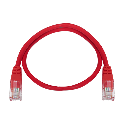 SAFIRE UTP1-03R - Cable UTP Safire - Ethernet - Conectores RJ45 - Categoría 5E - 0.3 m - Color rojo