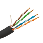 SAFIRE UTP5E-100-OUTDOOR - Cable UTP - Categoría 5E - Rollo de 100 metros - Cubierta color negro - Diámetro 5.5 mm - Cubierta especial para exterior - imagen 1