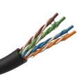 SAFIRE UTP5E-305-BC-JELLY-OUTDOOR - Bobina de cable de red Cat5e de 305 metros - Conductor de cobre 100% para máxima señal - Relleno de gel Jelly antihumedad y agua - Cubierta exterior de polietileno PE robusto - Hilo de corte integrado para pelado fácil - imagen 1