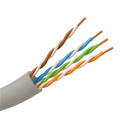 SAFIRE UTP5E-305-BC-PVC-Eca - Caable UTP Categoría 5E - Conductor OFC,100% cobre - Diámetro 25 AWG-0,45mm - Certificado CPR Eca - Cubierta exterior PVC color gris - Certificado ISO/IEC11801, TIA-568-C.2, YD/T1019 - imagen 1