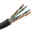 SAFIRE UTP5E-305-JELLY-OUTDOOR - Bobina de cable de red Cat5e de 305 metros - Conductor CCA aluminio recubierto de cobre - Relleno de gel Jelly antihumedad y agua - Cubierta exterior de polietileno PE robusto - Hilo de corte integrado para pelado fácil - imagen 1