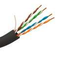 MARCA BLANCA UTP5E-305-OUTDOOR - Cable UTP Categoría 5E - Conductor CCA 24AWG - Rollo de 305 metros - Cubierta color negro - Diámetro 5.5 mm - Cubierta especial para exterior - imagen 1