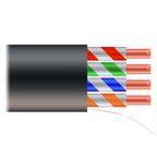 SAFIRE UTP5E-500-OUTDOOR - Cable UTP - Categoría 5E - Rollo de 500 metros - Cubierta color negro - Diámetro 5.5 mm - Cubierta especial para exterior - imagen 1