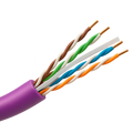 SAFIRE UTP6-305-BC-H-Dca-PURPLE - Cable UTP rígido libre de halógenos - Categoría 6 - Cumple con 90m Fluke test - Conductor OFC, pureza 99.9% cobre - Rollo de 305 metros - Diámetro 5.5 mm - imagen 1